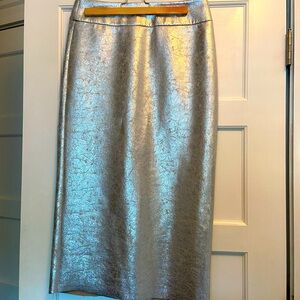 Zara metallic midi skirt NWOT size medium